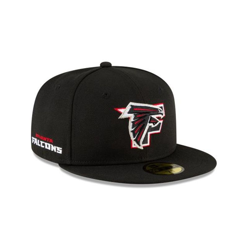 NFL Atlanta Falcons Logo Mix 59Fifty Fitted (OHK6034) - Black New Era Caps